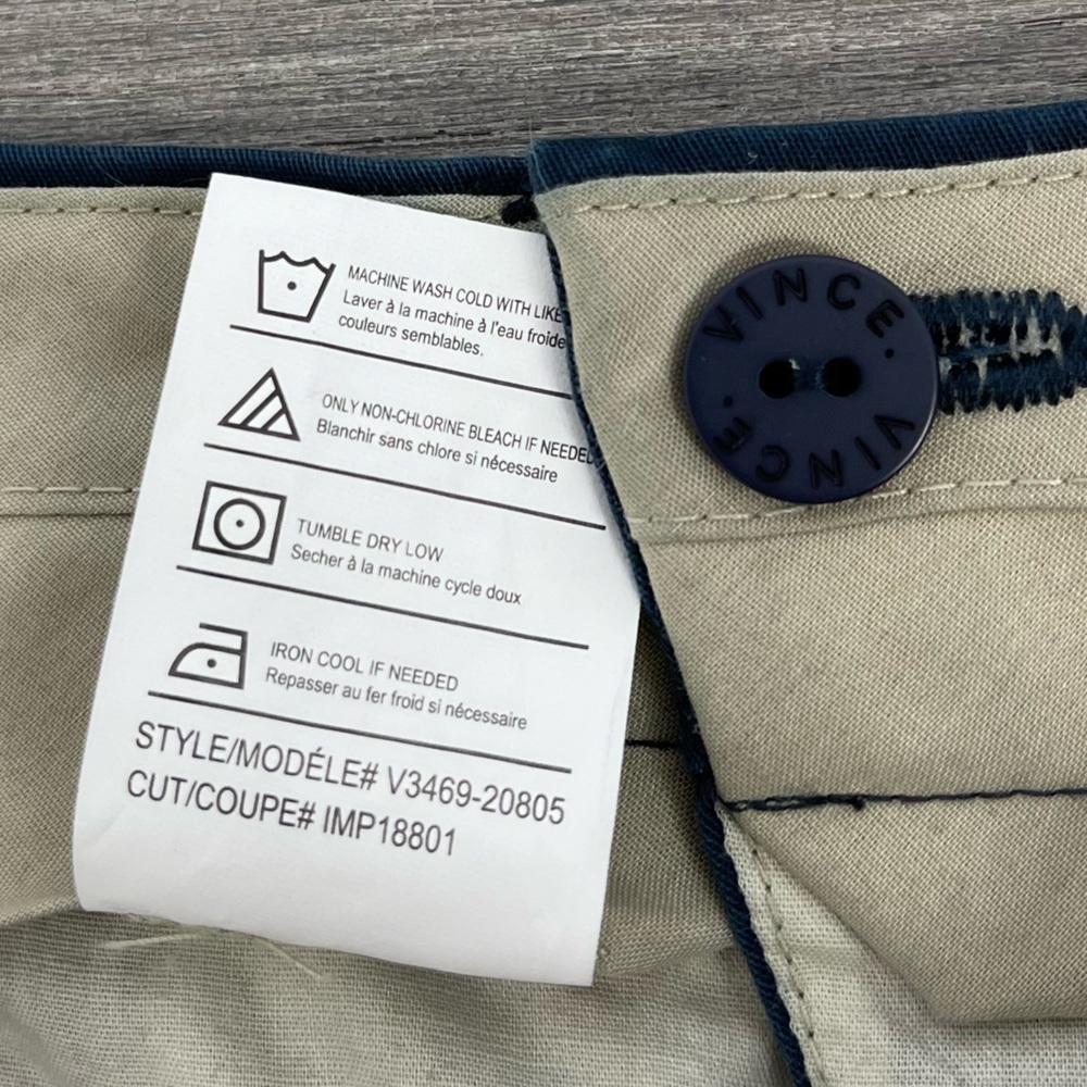 Vince Rolled Cuffed Chino Shorts Blue NWT Classic Preppy Women’s Size 2 - Picture 12 of 15
